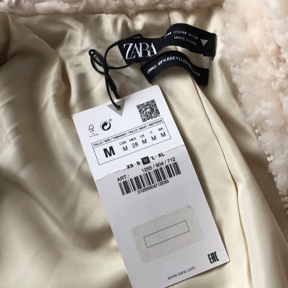 Faux shearling bomber jacket - Picture 3 of 3